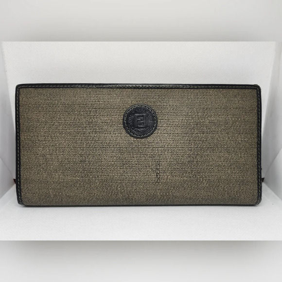 Fendi Vintage Coated Canvas Long Wallet - Picture 1 of 14